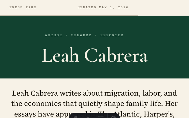 Preview of Author Speaker example