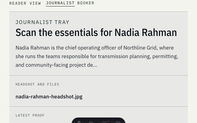 Preview of Executive Profile example