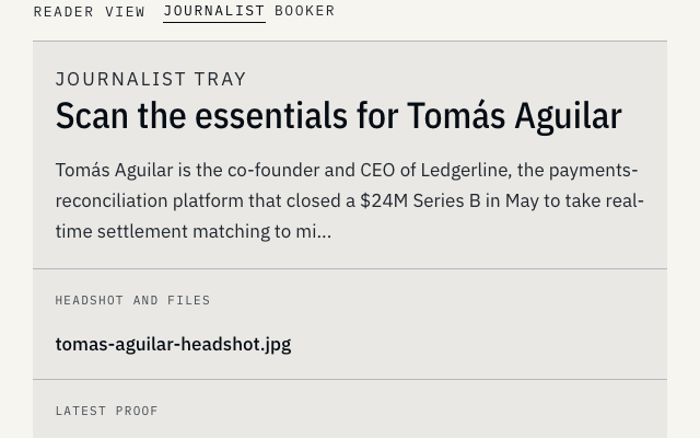 Preview of Startup Founder example